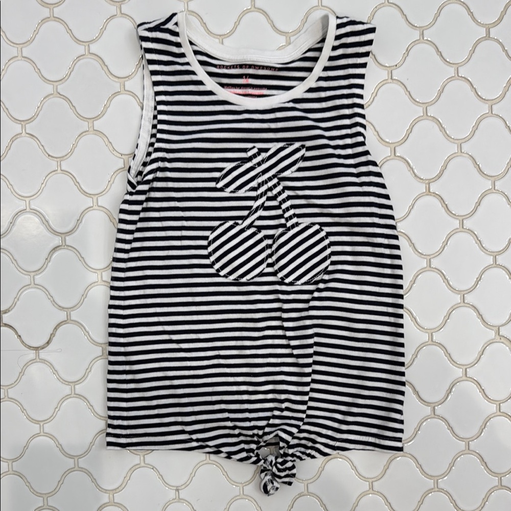 Black and White Striped Tank